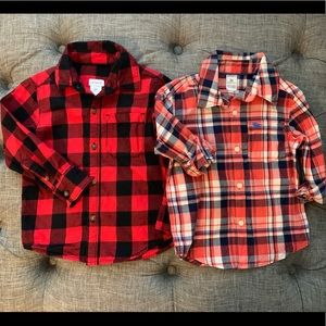Carter’s Plaid Button Shirts